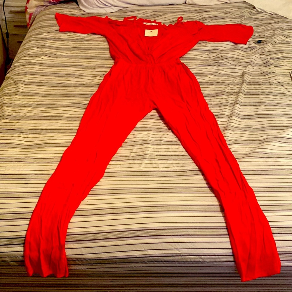 Red jumpsuit